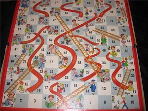 Chutes and Ladders, in case you don't have a four-year-old