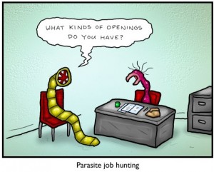 parasite job hunting