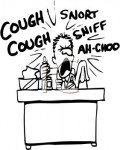 Sneezing_and_Coughing_at_His_Desk_clipart_image