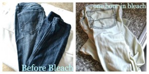 Bleached jeans