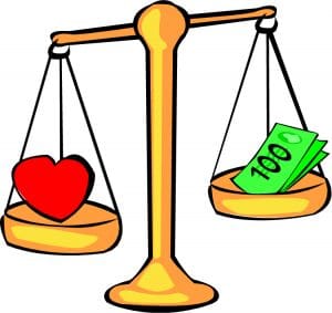 Love over money